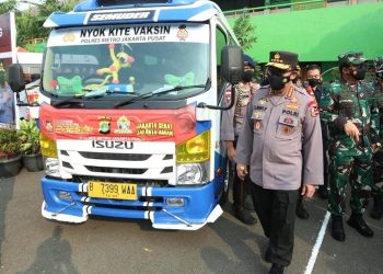 Kapolri Gelar Posko PPKM di Pasar, pastikan perekonomian dan protokol kesehatan berjalan