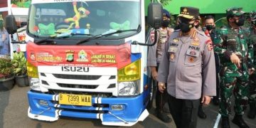 Kapolri Gelar Posko PPKM di Pasar, pastikan perekonomian dan protokol kesehatan berjalan