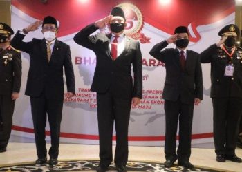 Hadiri Perayaan HUT Bhayangkara Ke-75, Ketua MPR RI Apresiasi Beragam Capaian Kinerja Polri