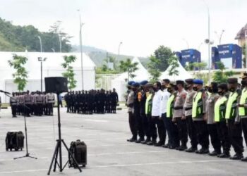 2.645 Petugas Gabungan Jaga Demo Buruh di Jakarta