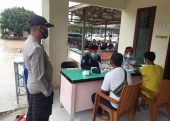 Polsek Muara Kaman Gelar Gerai Vaksin Presisi Untuk Masyarakat