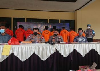 Polres Kubu Raya Gelar Press Release Berhasil Ungkap 50 Kasus Selama Operasi Pekat Kapuas 2021