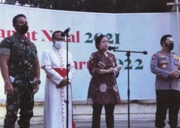 Sambangi Gereja Katedral Jakarta, Kapolri dan Panglima TNI Cek Pelaksanaan Prokes Ibadah Natal 2021