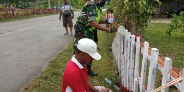Bersama Dengan Warga Babinsa Bangun Rasa Solidaritas dan Gotong Royong di Wilayah