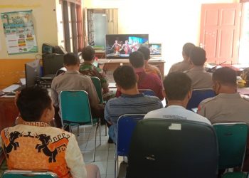 Bersama Polsek Kendal Nobar Semarak Hari Bhayangkara Ke 76 Secara Live di Indosiar